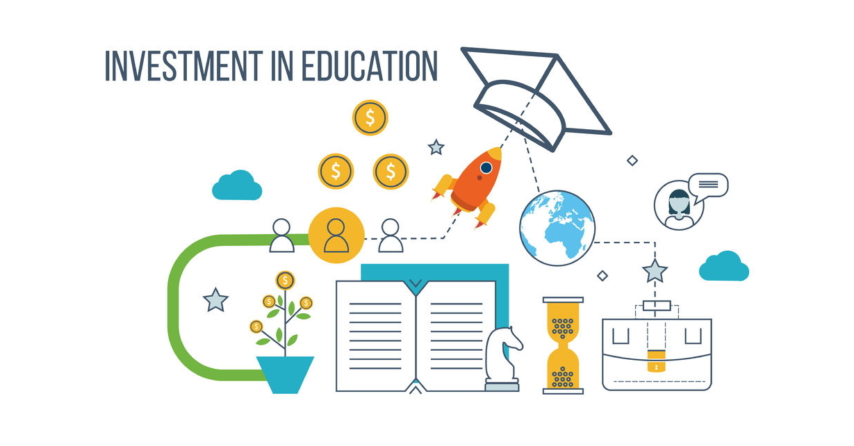 50554207 - investment in education. education concept. strategy of successful learning. business development